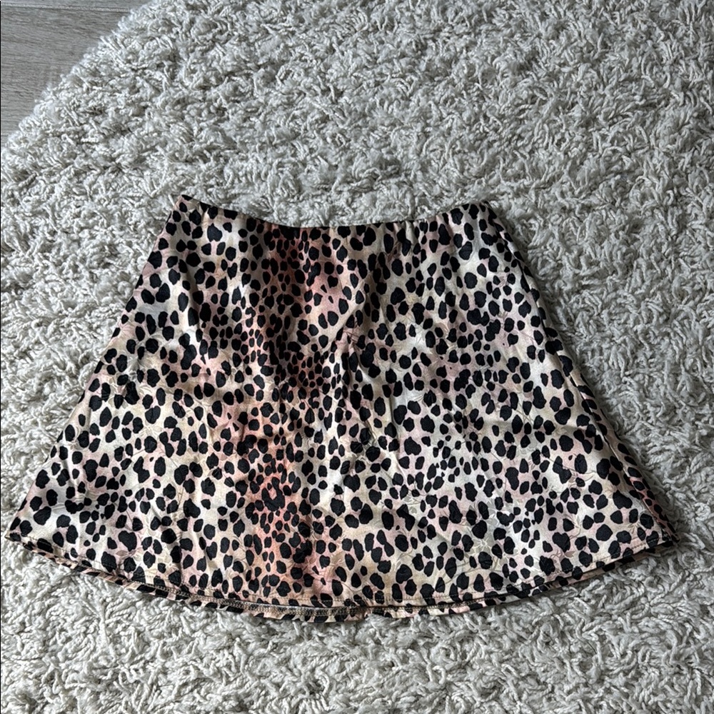 Leopard Print Women's Skirt